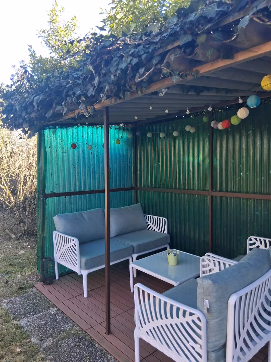 L'area esterna del B&B Barbettini, tra verde e giardino