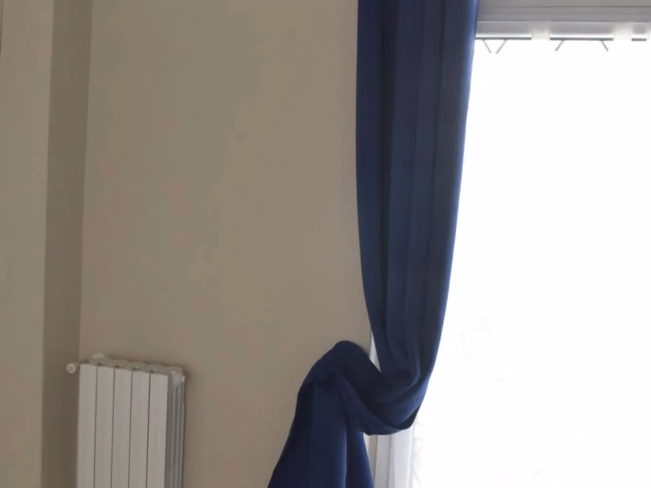 Camera da letto con letto matrimoniale del B&B Barbettini