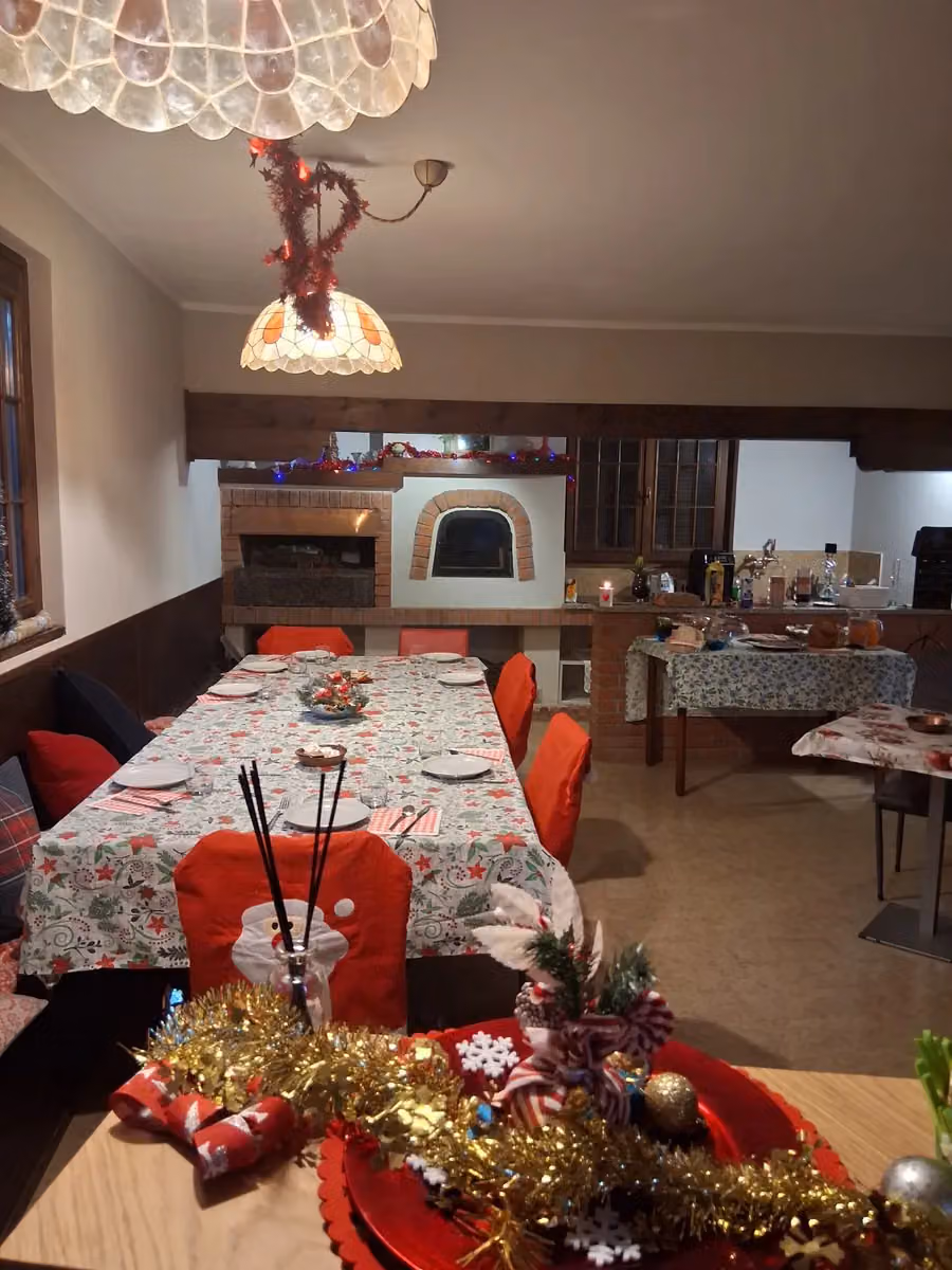 L'ambiente dell'Home Restaurant Barbettini a Bereguardo