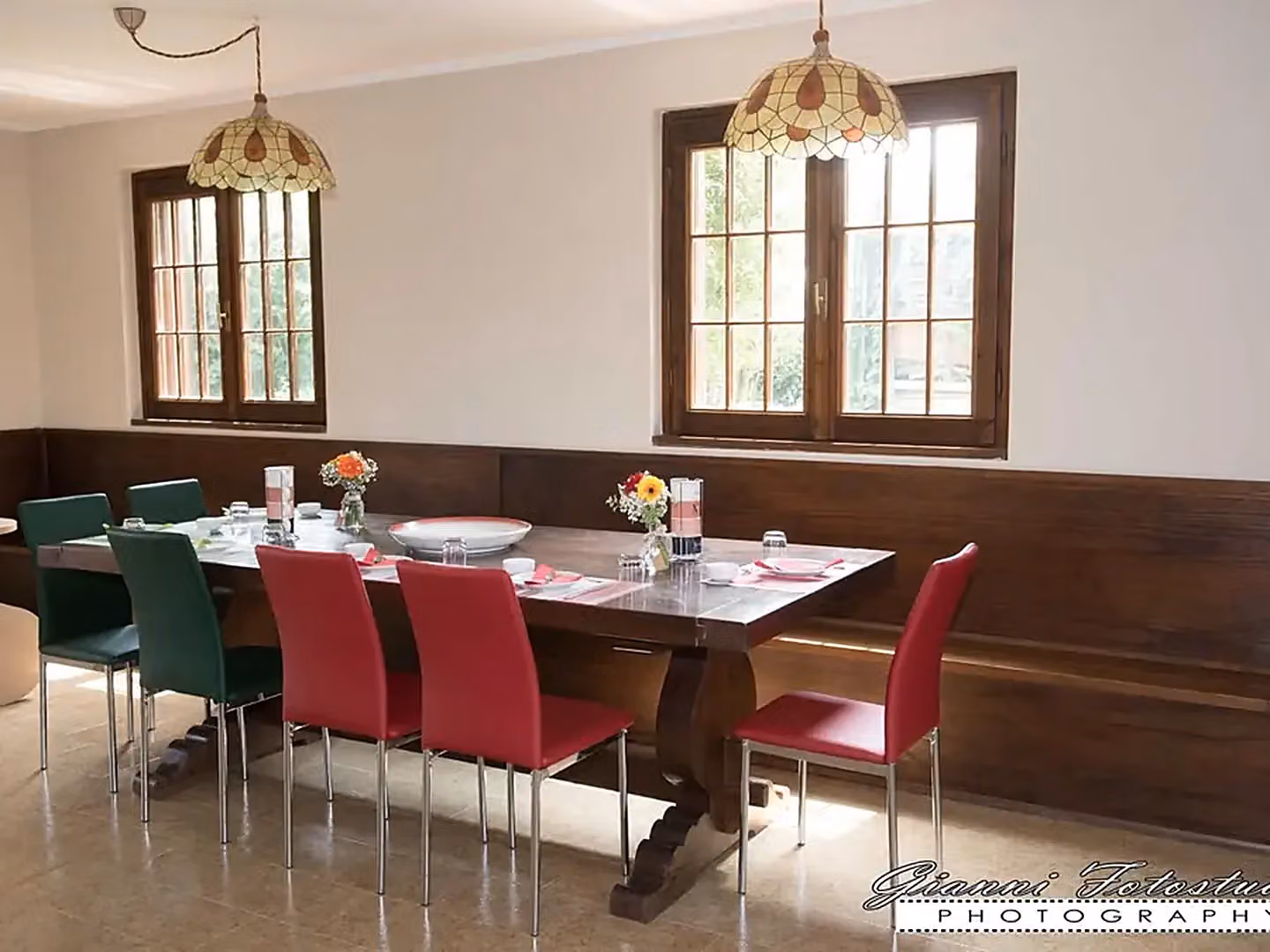 La sala da pranzo del B&B Barbettini